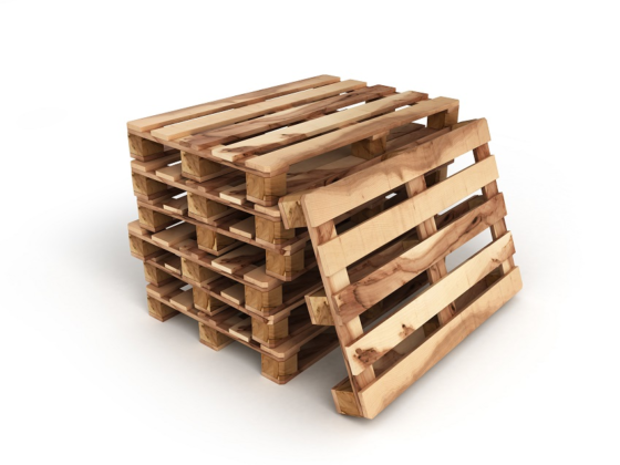 Stack of wood pallets